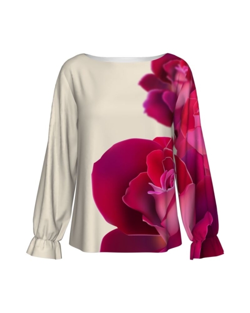 Bluza imprimata digital Rose