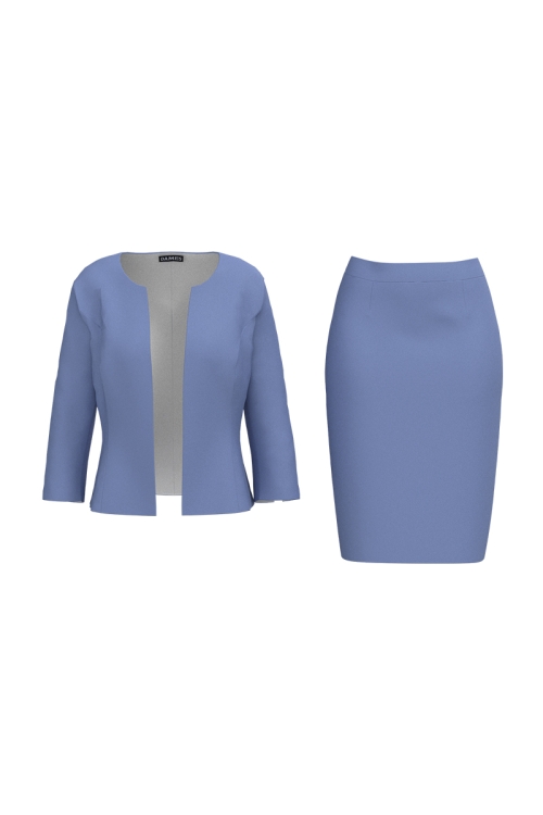 Costum dama bleu