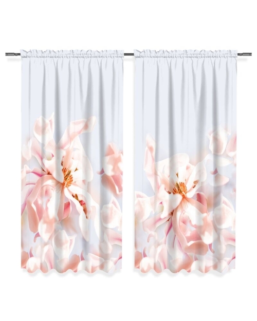 Draperie din satin imprimata cu model floral Iris CMD1884 - Img 2