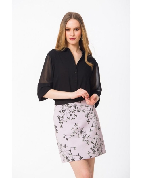 Fusta casual in A lila M696L - Img 1
