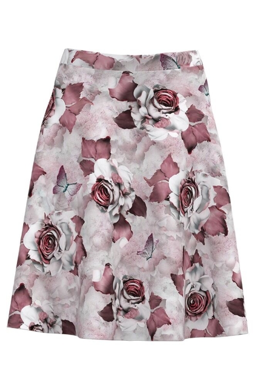 Fusta clos imprimata cu model floral CMD566 - Img 2