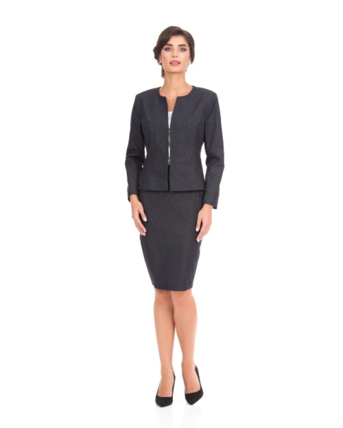 Fusta office conica Denim CMD3389 - Img 1