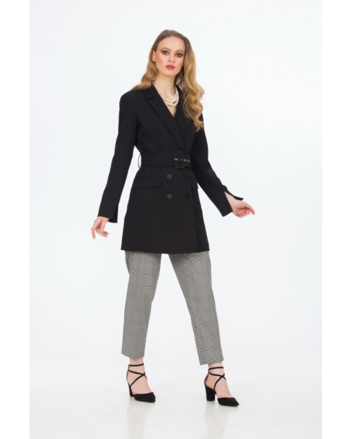 Jacheta neagra casual A847H - Img 1