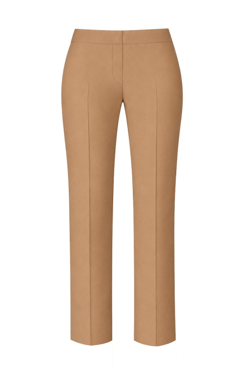 Pantaloni eleganti drepti bej Tivoli
