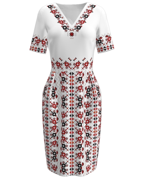 Rochie casual cu imprimeu traditional CIO105