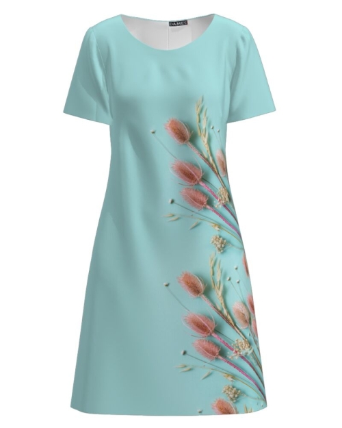 Rochie casual evazata imprimata digital CMD899 - Img 1