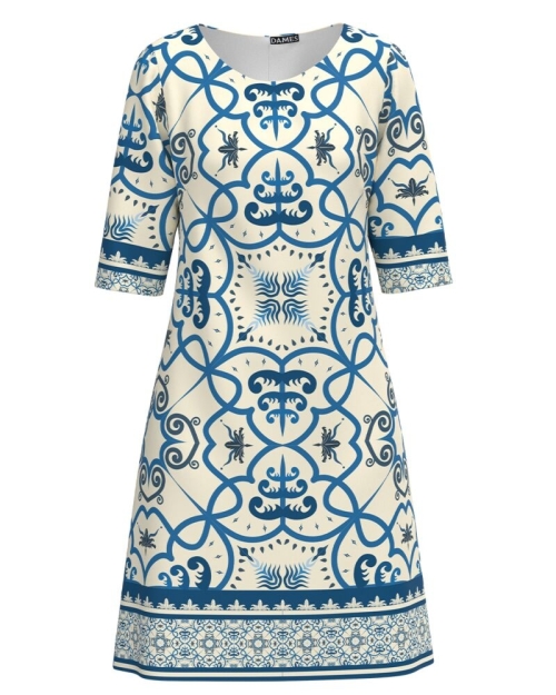 Rochie casual imprimata cu model floral CMD2929