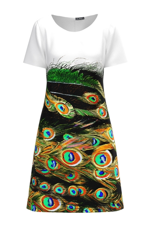 Rochie casual imprimata digital CMD634 - Img 2