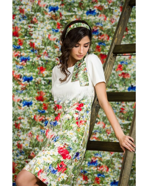Rochie evazata imprimata digital CMD56 - Img 1