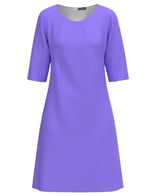 Rochie office lila imprimata digital CMD3302 - Img 1