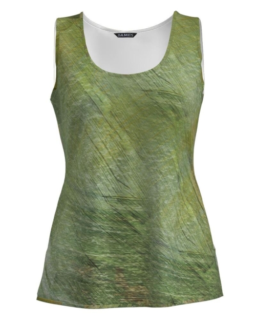Top casual imprimat in nuante de verde CMD1221