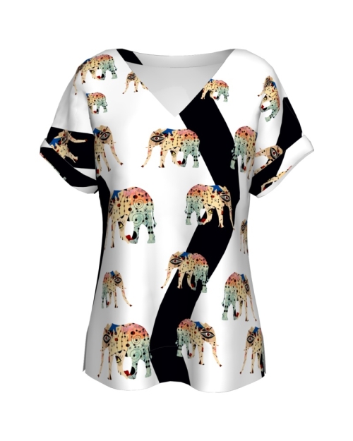 Bluză cu mâneci raglan Elephants CMD-B46 - Img 1