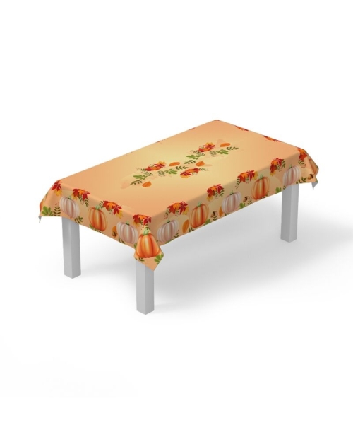 Fata de masa din satin imprimat cu model Bostanei CMD3536 - Img 2
