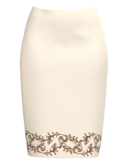 Fusta conica ivory imprimata floral AW24