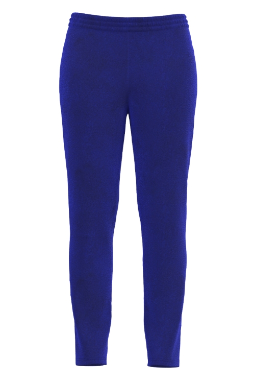 Pantaloni albastri din catifea cu buzunare