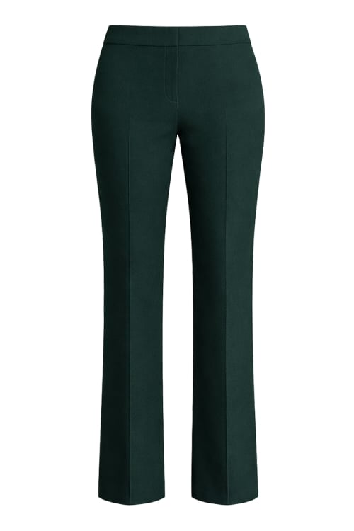 Pantaloni drepti verzi eleganti