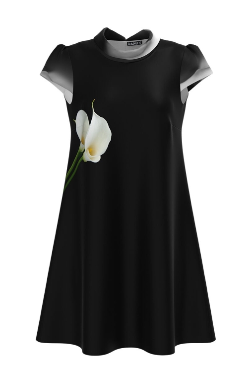 Rochie casual imprimata digital cu model Cale CMD865 - Img 2