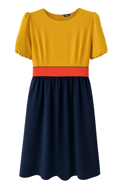 Rochie casual in trei culori din lyocell si vascoza