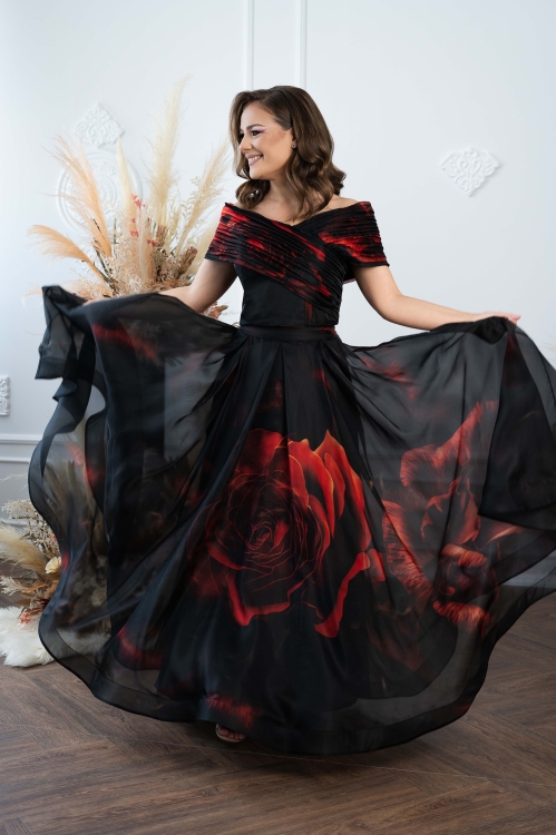 Rochie lunga eleganta de seara din doua piese CMD4496 - Img 1