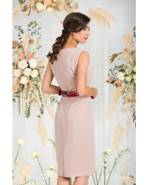 Rochie office cu decolteu in V M1249 - Img 4