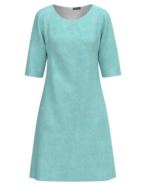 Rochie office in nuante turcoaz CMD4843 - Img 1