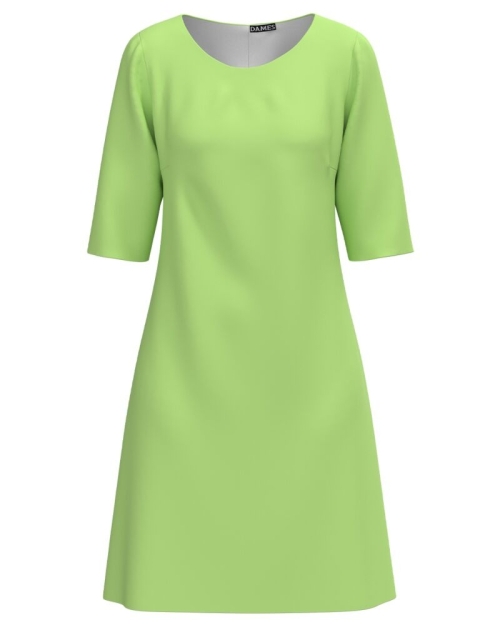 Rochie office vernil imprimata digital CMD3303