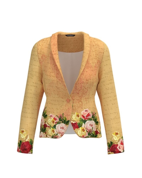 Sacou cambrat imprimat Floral CMD578