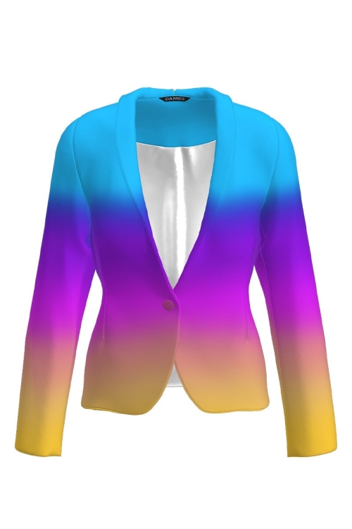 Sacou casual multicolor imprimat digital CMD1268 - Img 2