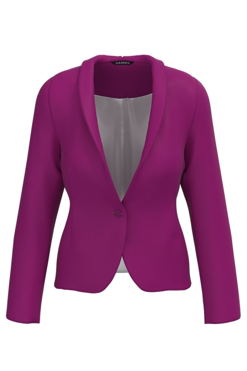 Sacou office magenta cambrat imprimat digital CMD3310 - Img 2