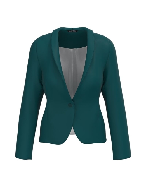 Sacou office verde cambrat imprimat digital CMD3357