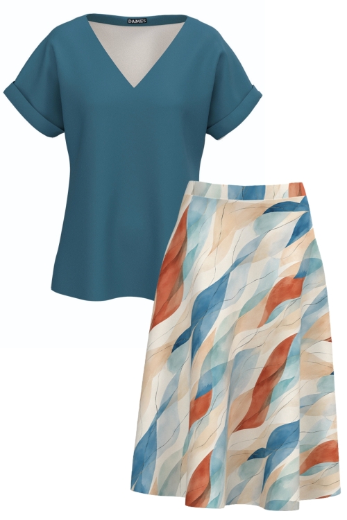 Set dama bluza si fusta Briza Mediteranei
