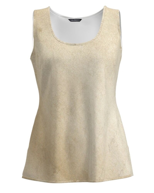 Top casual bej imprimat digital CMD1324