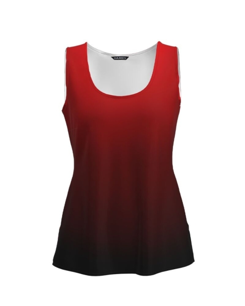 Top casual rosu grena imprimat in degrade CMD2571 - Img 1