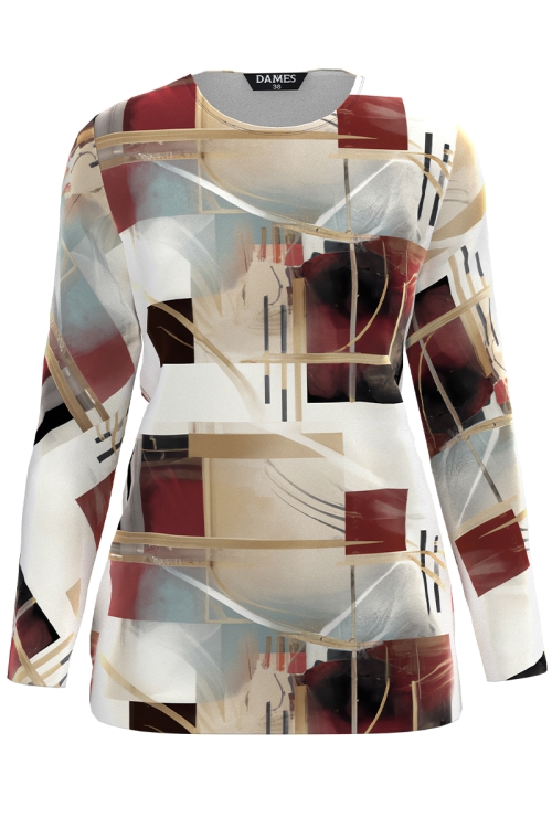 Bluza din catifea cu imprimeu Toamna Urbana