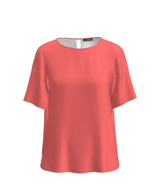 Bluza roz de vara cu maneca scurta CMD1970