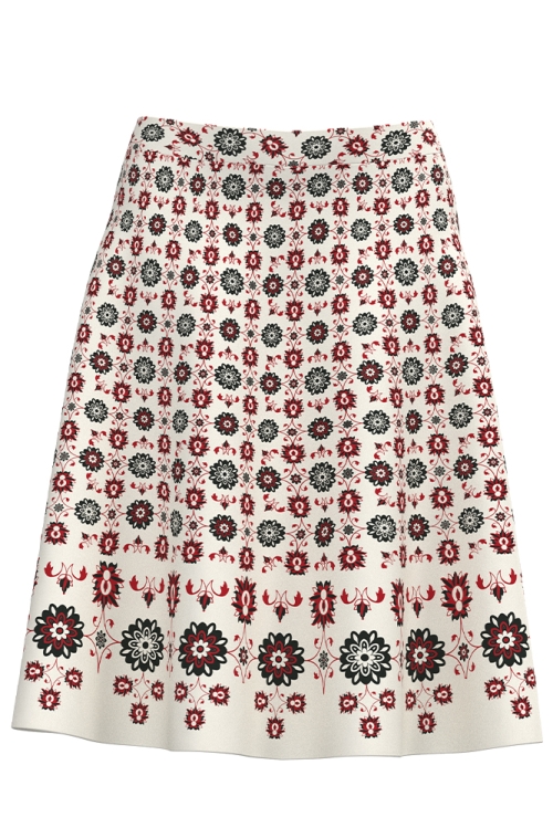Fusta ivory clos imprimata cu model traditional