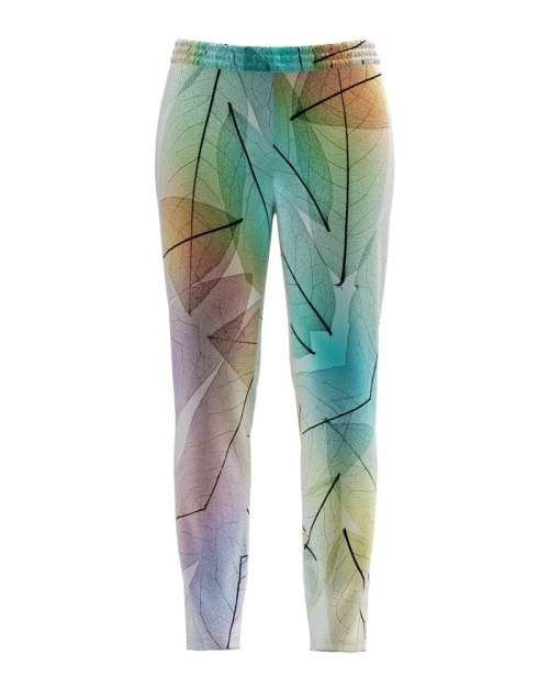 Pantaloni multicolori din catifea cu buzunare CMD691 - Img 1