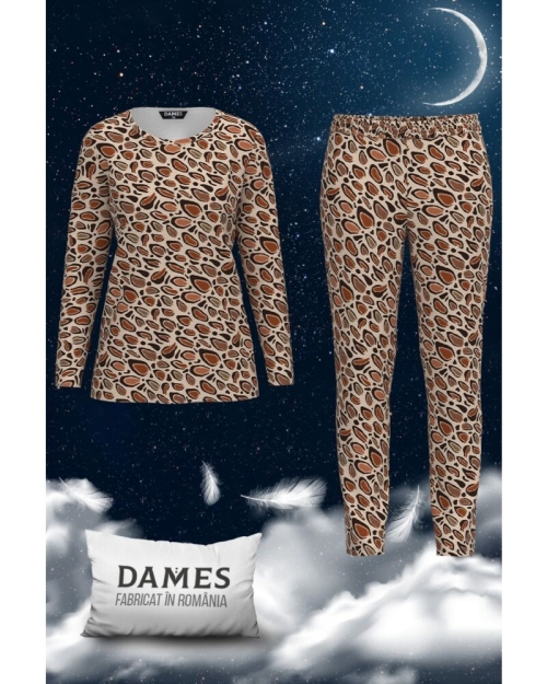 Pijamale de dama cu imprimeu floral CMD1442