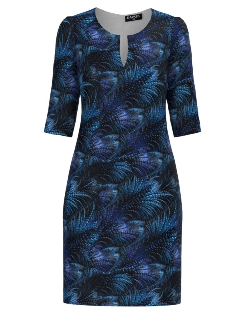 Rochie casual cu decolteu lacrima imprimata floral SS24
