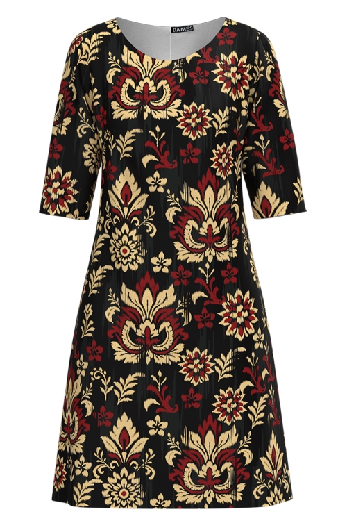 Rochie casual imprimata Contrast regal