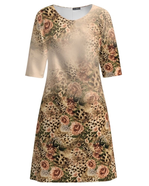 Rochie casual imprimata cu model floral CMD2551 - Img 1