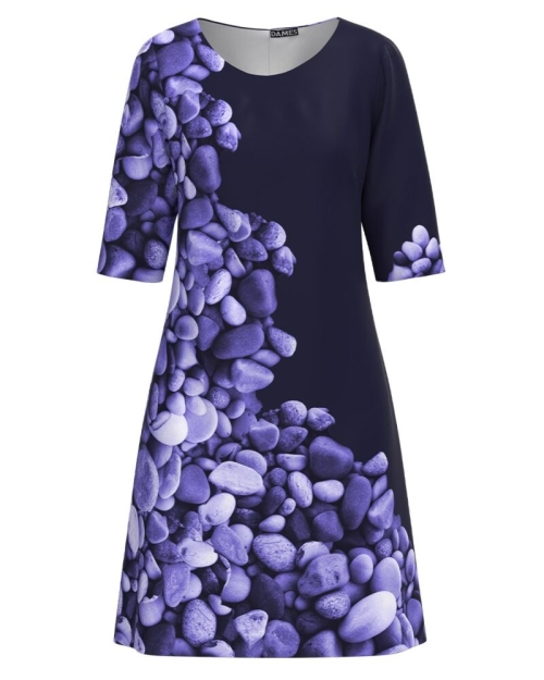 Rochie casual indigo imprimata digital CMD1755 - Img 1
