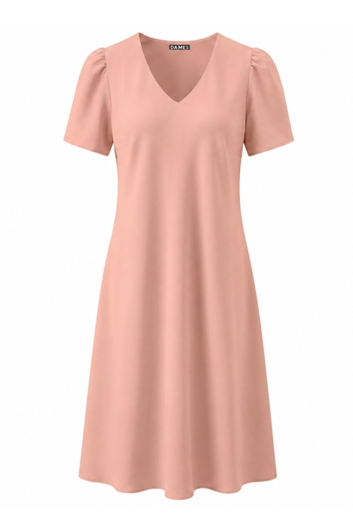 Rochie de vara cu decolteu in V si buzunare