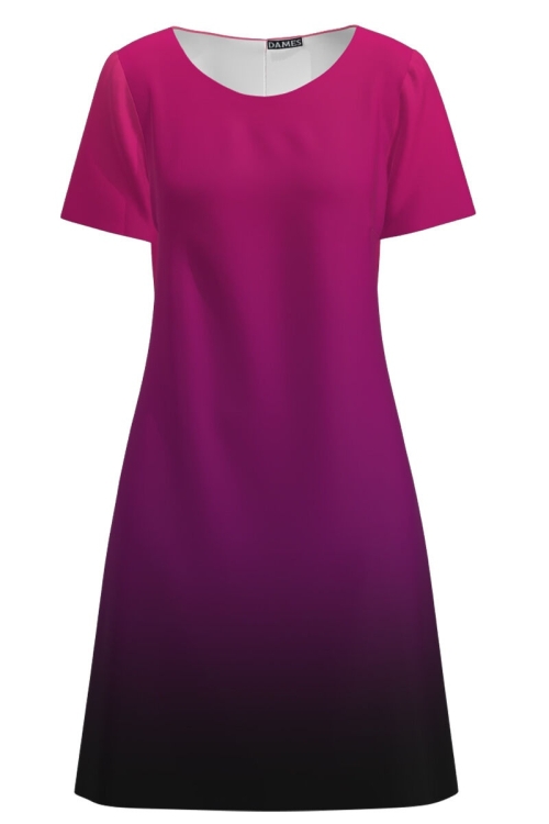 Rochie evazata imprimata digital Degrade CMD966 - Img 2