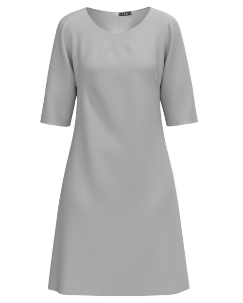 Rochie office gri CMD4855 - Img 1