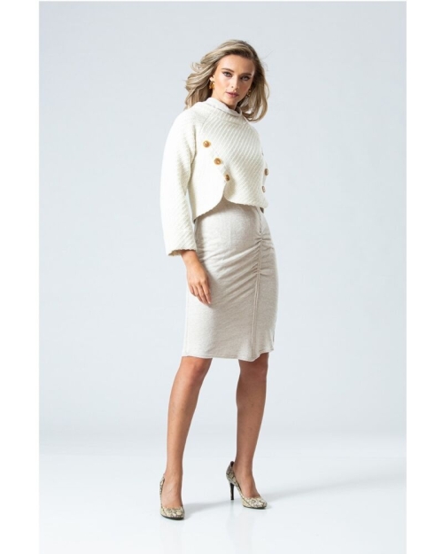 Rochie office PREMIUM pe gat DP093 - Img 4