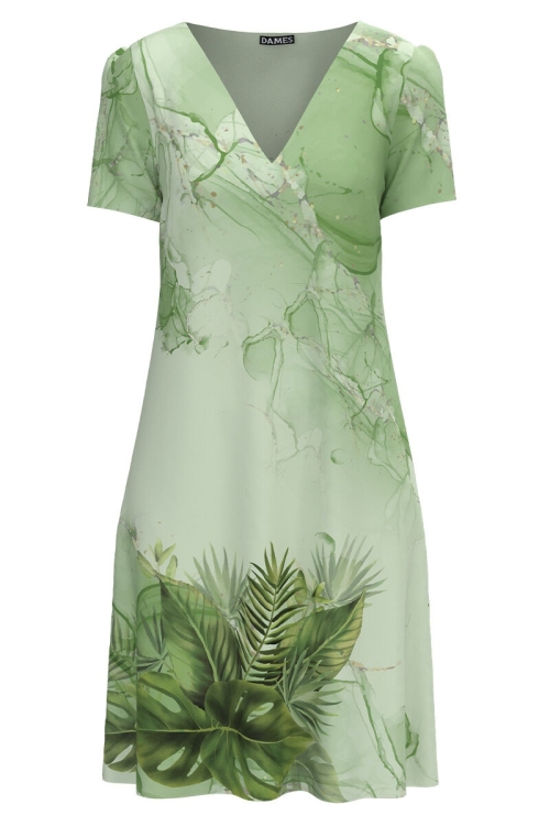 Rochie vernil casual de vara imprimată cu model Floral CMD2887 - Img 2