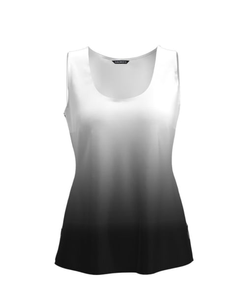 Top casual alb negru imprimat in degrade CMD1980 - Img 1