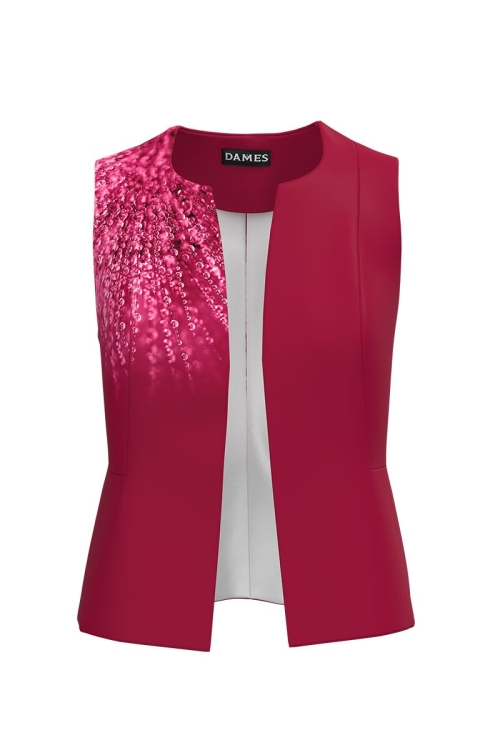 Vesta Viva Magenta imprimata Picaturi de roua CMD3919 - Img 2