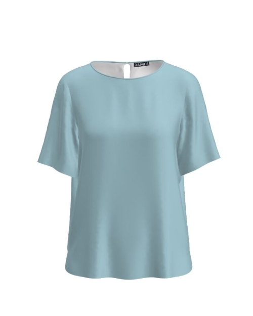 Bluza bleu de vara cu maneca scurta CMD1971